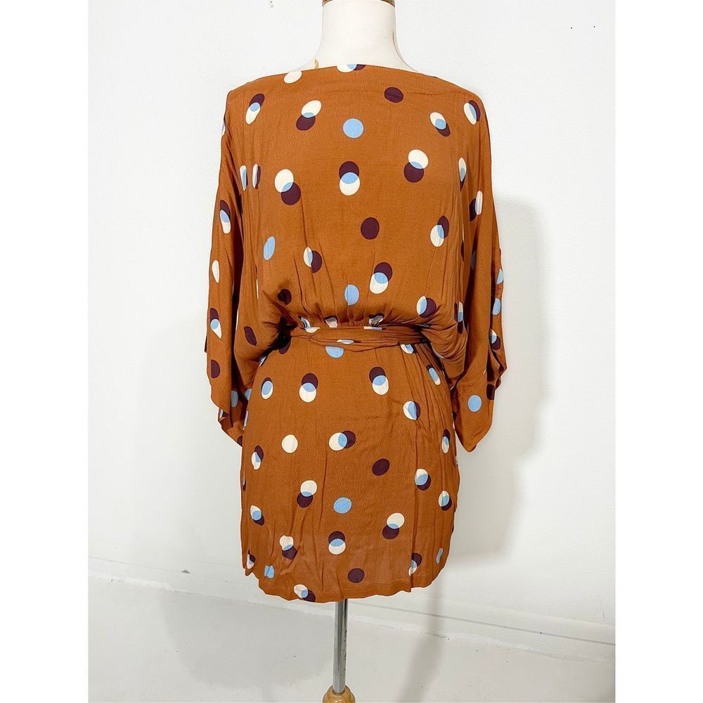 Forever 21 Contemporary Polka Dot Tan Mini Dress